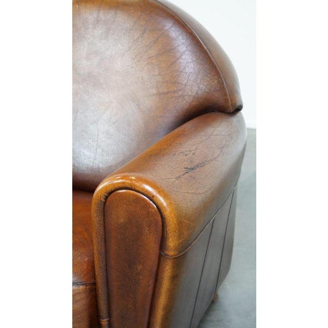 Armchair in Sheep Leather For Sale - Image 10 of 15