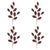 Rustic Plaid Holly Leaf Spray (Set of 4) For Sale - Image 3 of 3