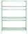 2020s 3 Tier Low Trellis Fretwork Bookcase, Aqua Smoke For Sale - Image 5 of 5