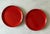 Mid-Century Modern Set of 6 Red Gerz West German Pottery Small Plates For Sale - Image 3 of 11