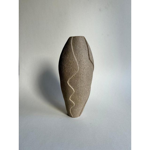 Not Yet Made - Made To Order Les Dunes Sculptural Small Vase in Glazed Stoneware by Thalia Dalecky For Sale - Image 5 of 11