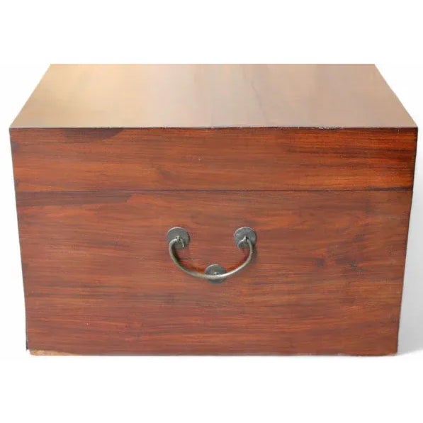 Vintage Wood Trunk For Sale In Greensboro - Image 6 of 12