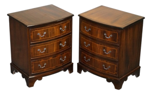Vintage English Bedside Tables, Set of 2