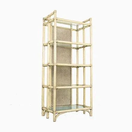 Vintage Bamboo & Glass Shelves, 1980s, Set of 2 For Sale - Image 14 of 14