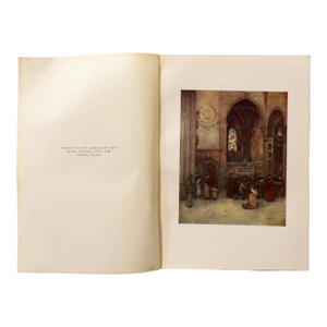 1905 Italian Original Print - Interior of the Church of Santa Maria Novella, With the Strozzi Chapel - From Book Florence & Some Tuscan Cities (1905)