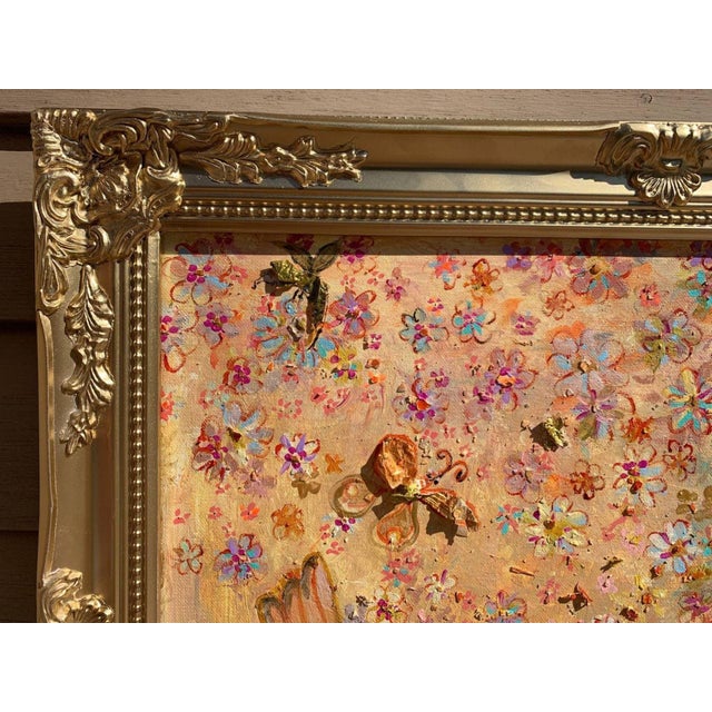 Textured Abstract Painting on Canvas, by Serg Graff, "Spring Dragonflies", Coa For Sale - Image 4 of 9