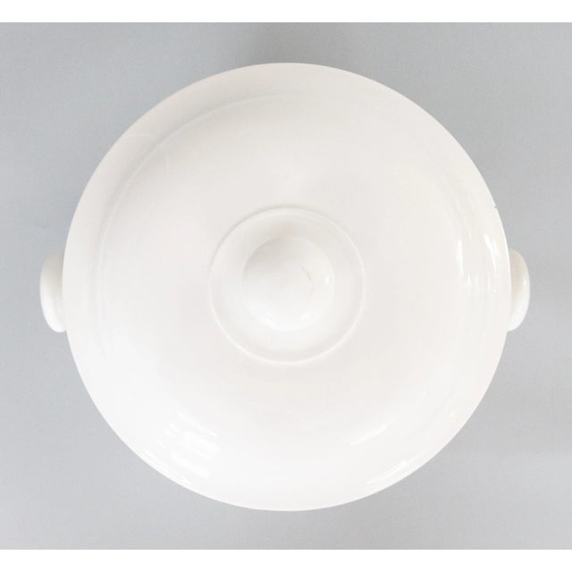 Late 19th Century 19th Century French Creil Et Montereau White Ironstone Lidded Ice Bucket For Sale - Image 5 of 10