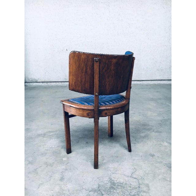 Set of Art Deco Curved Back Side Chairs, France, 1930s For Sale - Image 10 of 18