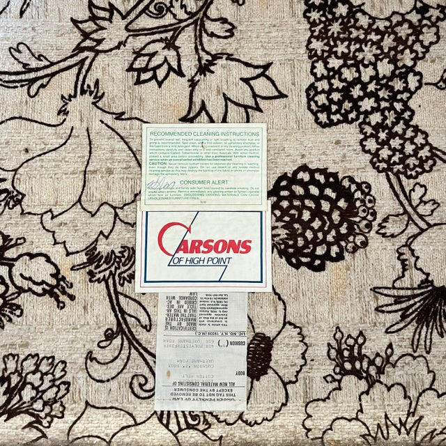 Brown Floral Print Sofa by Carsons, 1970s For Sale - Image 8 of 8