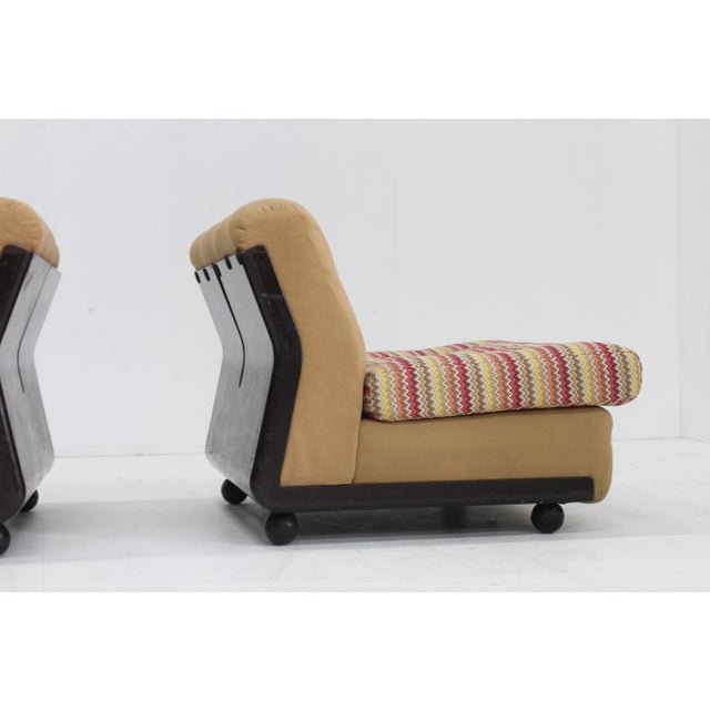 1960s Vintage Amanta Lounge Chairs by Mario Bellini for C&B Italia, 1960s, Set of 2 For Sale - Image 5 of 12