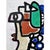 Abstract One-of-a-Kind 'Portrait of a Woman' - Abstract Figurative Original Oil Painting in the Style of Pablo Picasso For Sale - Image 3 of 6