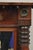 Wood Antique American Empire Walnut Leaf Carved Wall Console Pier Mirror For Sale - Image 7 of 12