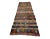 Vintage handwoven kilim rug from Denizli region of Turkey. Approximately 50-60 years old. In very good condition.