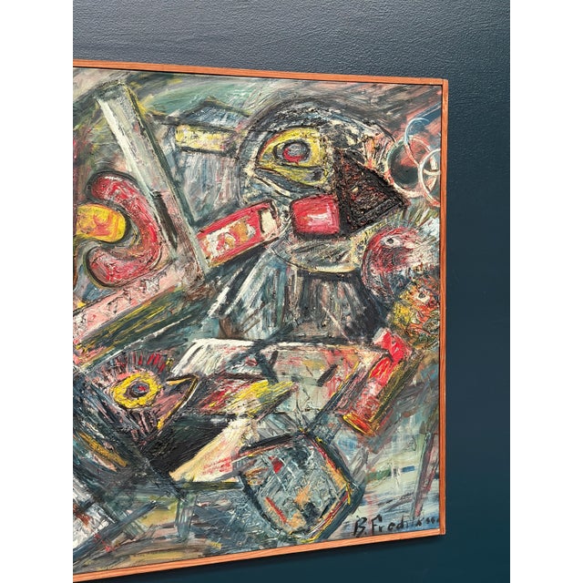 Bengt Fredriksson, Composition, 1960s, Oil on Canvas For Sale - Image 13 of 18