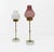 Elegant pair of candlesticks/tealight holders by designer gunnar ander for ystad metall, featuring gilded brass frames,...