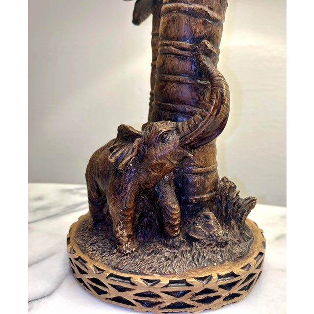 Pair of Elephant Safari Table Lamps For Sale - Image 4 of 9