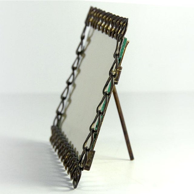 Vintage Brass Bronze Photo Frame For Sale - Image 9 of 10