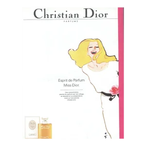1985 Vintage French Christian Dior Perfume Advertisement Print