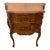 Vintage French Cabinet Side Table Hidden Bar Storage Solid Walnut Hand Carved For Sale
