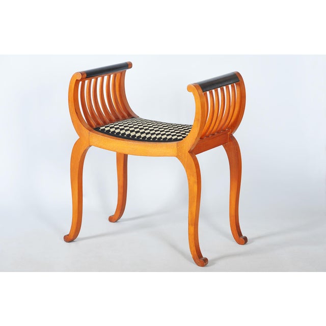 Art Deco Stool in Beech, France, 1920s For Sale - Image 13 of 13