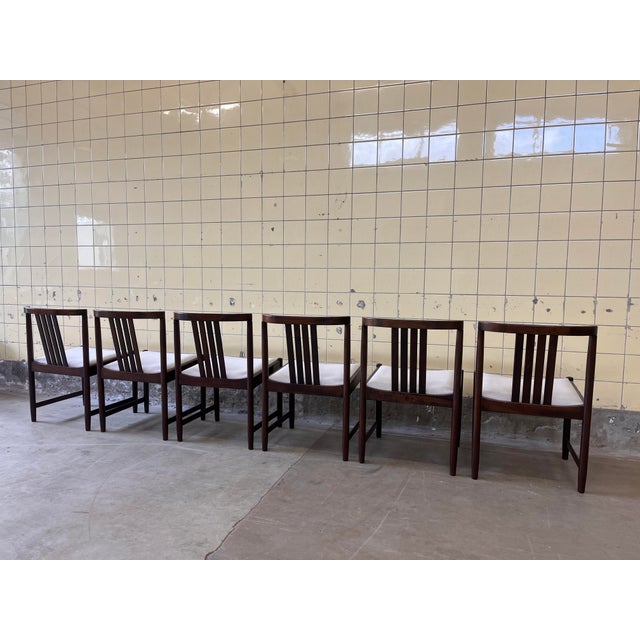 Vintage Dining Chairs by Illum Wikkelsø, 1960s, Set of 6 For Sale - Image 4 of 9