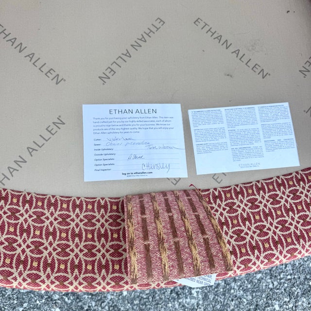 Vintage French Provincial Lounge Chairs by Ethan Allen - A Pair For Sale - Image 10 of 11