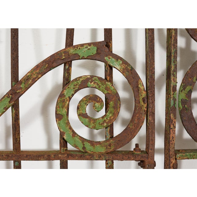 19th Century Stewart Iron Works Wrought Iron Double Entry Gates For Sale - Image 16 of 18