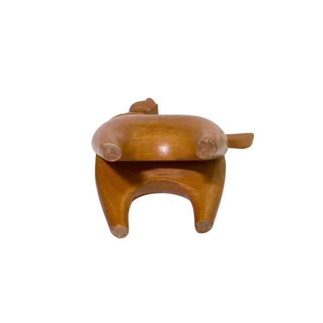 Wood Carved Wooden Horse Sculpture For Sale - Image 7 of 8
