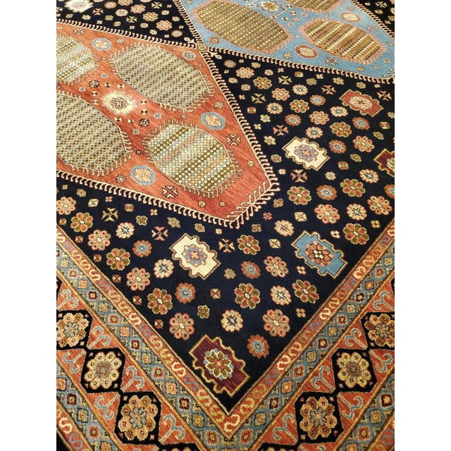 Hand Knotted Kazak Design Wool Rug. 08'00" X 09'11" For Sale - Image 4 of 5