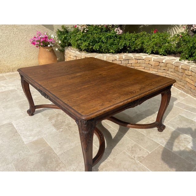 Louis XV Style Oak Dining Table For Sale - Image 11 of 15