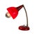 Vintage Red Desk Lamp with Brass Neck For Sale - Image 6 of 7