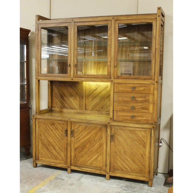 Late 20th Century Late 20th Century Bernhardt 'Hibriten' Asymmetrical China Cabinet For Sale - Image 5 of 8