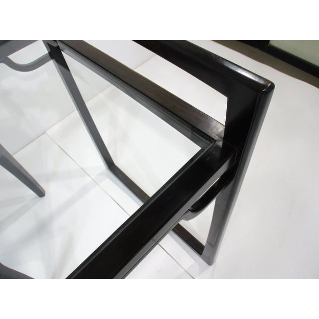 Asian Style Mid 20th Century Asian Modern Desk and Chair in the Style of Po Wah Hong Kong For Sale - Image 4 of 12