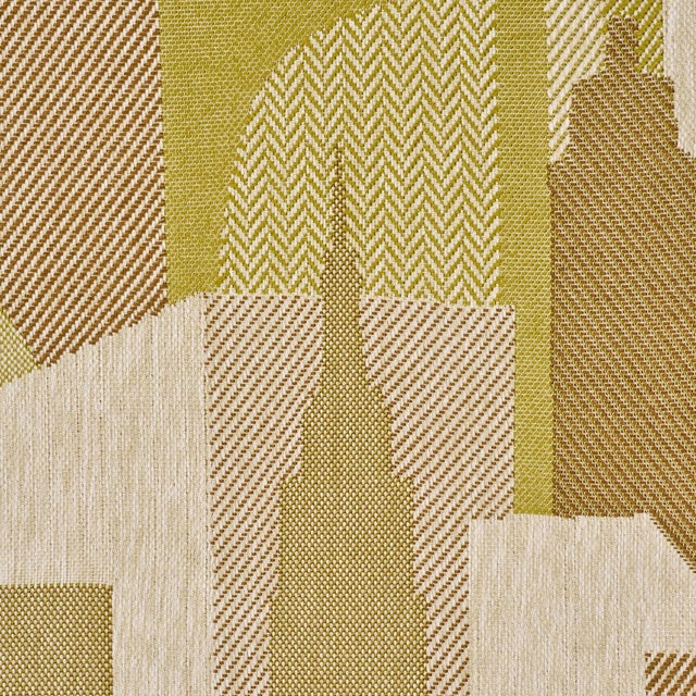 Schumacher Schumacher The City'S Silent Lines Indoor/Out Fabric In Chartreuse For Sale - Image 4 of 6