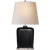Transitional Thomas O'Brien by Visual Comfort Signature Mimi Table Lamp in Black with Natural Paper Shade For Sale - Image 3 of 3
