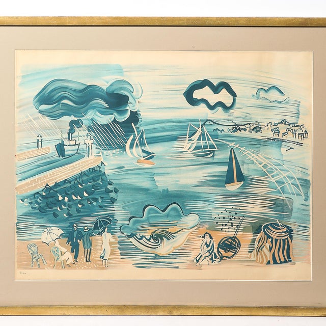 Post Impressionist Post Impressionist Lithograh Entitled “le Havre” by Raoul Dufy For Sale - Image 3 of 11
