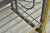 Vintage French Country Wrought Iron & Brass Kitchen Bakers Rack Bookcase Etagere For Sale - Image 12 of 16