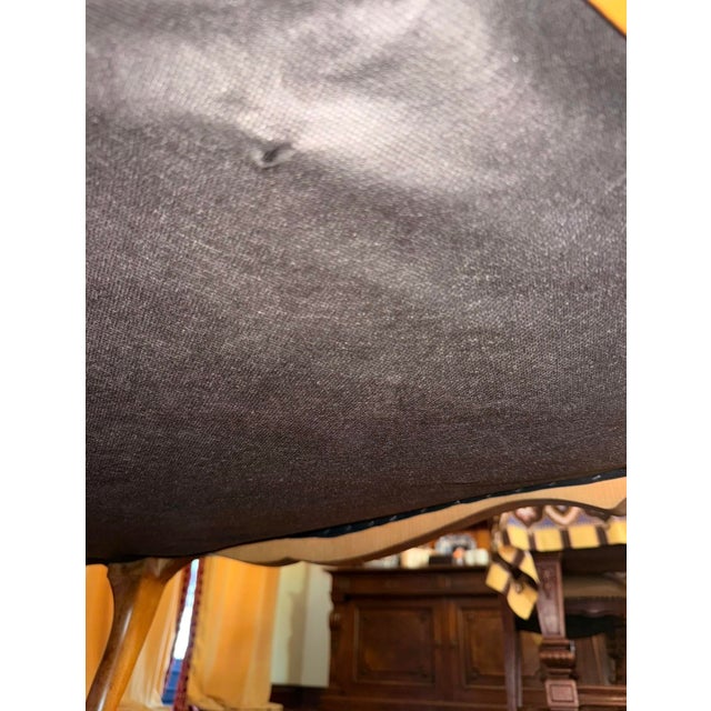 Textile Vintage French Heritage Red Toile Louis XV Curved Loveseat Sofa For Sale - Image 7 of 13