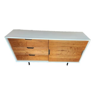 Mid-Century Modern: Four Hands Barton Tucker Console Table – Sliding Door For Sale