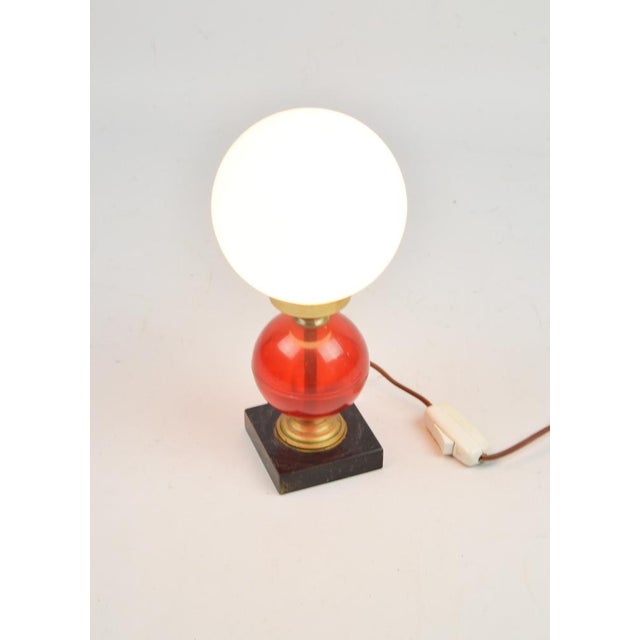 Glass Table Lamp, 1970s For Sale - Image 7 of 8