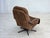 Danish Swivel Armchair in Brown Corduroy, 1970s For Sale - Image 10 of 18