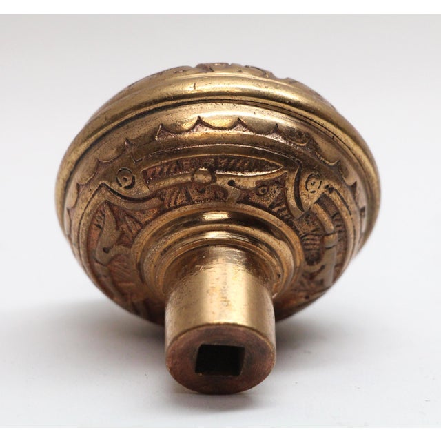 Corbin Polished Bronze Vernacular Door Knob For Sale - Image 4 of 4