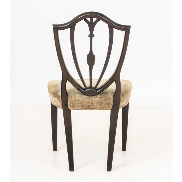 Hepplewhite Style Mahogany Occasional Chair For Sale In New York - Image 6 of 6