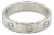 Mid 20th Century Cartier Mini Love 1 Diamond 18k Gold Band Ring w/Cert - Size 5.5 For Sale