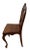 1920s Antique French Accent Chair Hand Carved Back and Legs Solid Mahogany Petite Size For Sale - Image 5 of 9