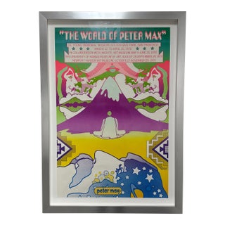 Peter Max "The World of Peter Max", Lithograph Print For Sale