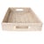 2020s Artifacts Rattan Rectangular Tray Cutout Handles For Sale - Image 5 of 6