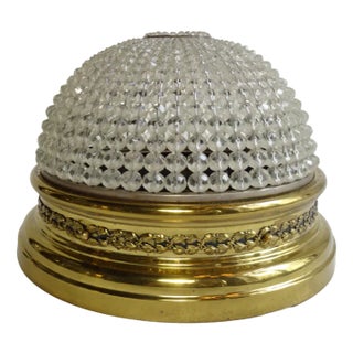 French Plafoniére Ceiling Light in Brass, 1890s For Sale