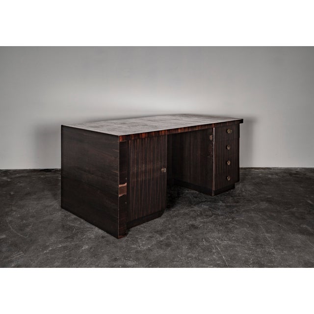Art Deco Desk in Mahogany by Bruno Paul for Veb Deutsche Werkstätten Hellerau, 1930s For Sale - Image 13 of 18