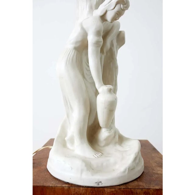 Van Briggle Figural Sculpture Porcelain Table Lamp For Sale - Image 12 of 13